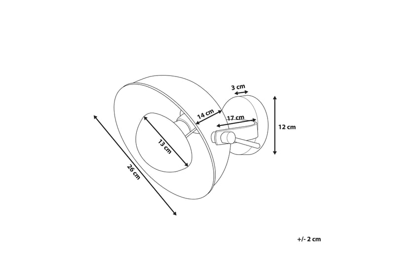 Thames Ii Vägglampa 26 cm - Svart - Products - Belysning - Lampor & belysning inomhus - Sovrumslampa - Sänglampa - Sänglampa vägg
