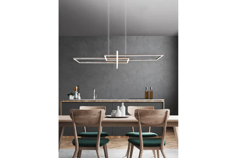 Pendel TRIO Salinas Borstad stål - Borstad stål - Products - Belysning - Lampor & belysning inomhus - Taklampa & takbelysning - Kökslampa & taklampa kök