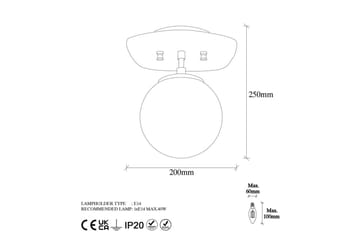 Taklampa Ariofield (20 x 25 x 25 cm) Rany - Rany - Products - Belysning - Lampor & belysning inomhus - Taklampa & takbelysning - Takplafond