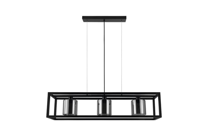 Takpendel Eglo Brisling Svart/Transparent Ram med 3 Lampor - Products - Belysning - Lampor & belysning inomhus - Taklampa & takbelysning - Pendellampa & hänglampa