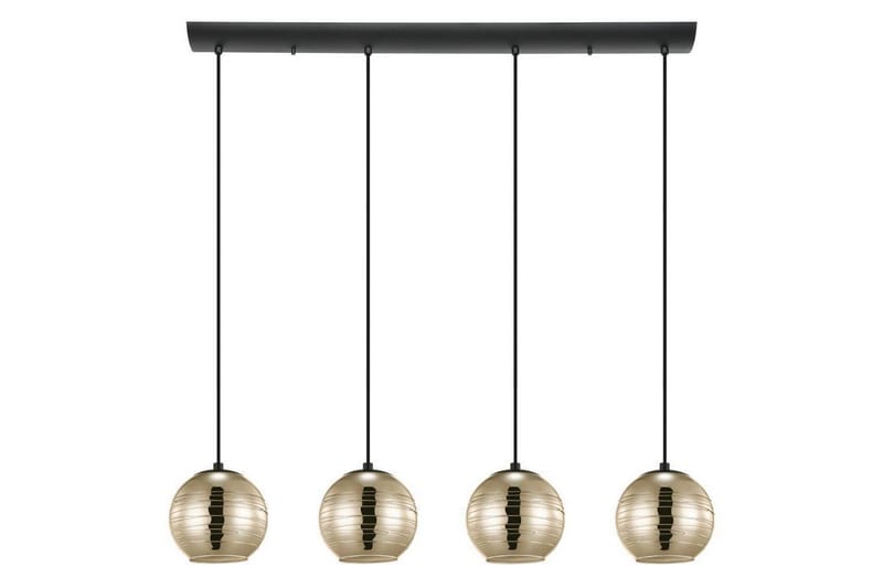 Takpendel Eglo Lemorieta Svart/Guld med 4 Lampor