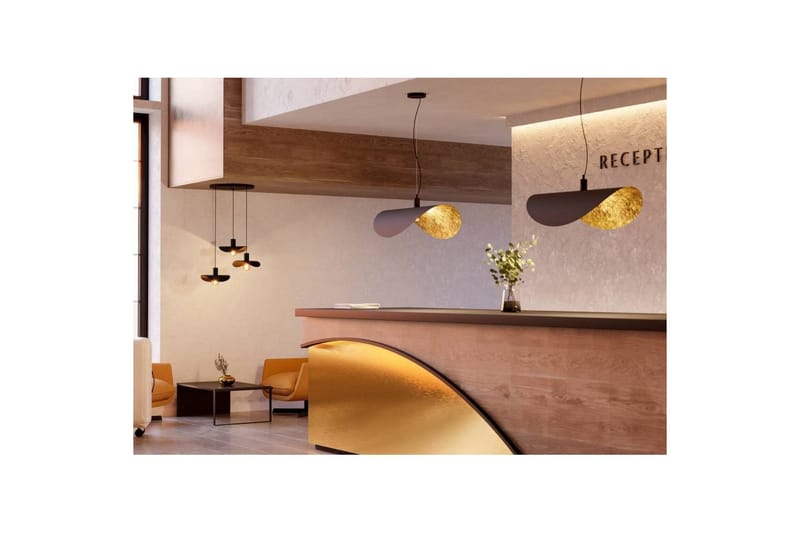 Takpendel Eglo Saceda Svart/Guld 55x200 cm - Products - Belysning - Lampor & belysning inomhus - Taklampa & takbelysning - Pendellampa & hänglampa