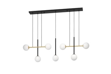 Takpendel Eglo Paz Opalvit/Svart Mässing med 7 Lampor - Products - Belysning - Lampor & belysning inomhus - Taklampa & takbelysning - Pendellampa & hänglampa