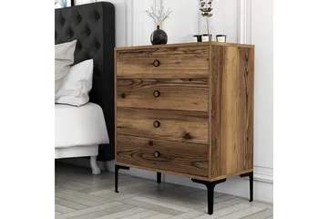 Ameias Byrå 76x90,7 cm Brun - Hanah Home - Products - Förvaring - Förvaringsmöbler - Byrå - Hallbyrå