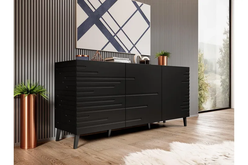 Novaj Byrå 40x155 cm - Svart - Products - Förvaring - Förvaringsmöbler - Byrå - Hallbyrå