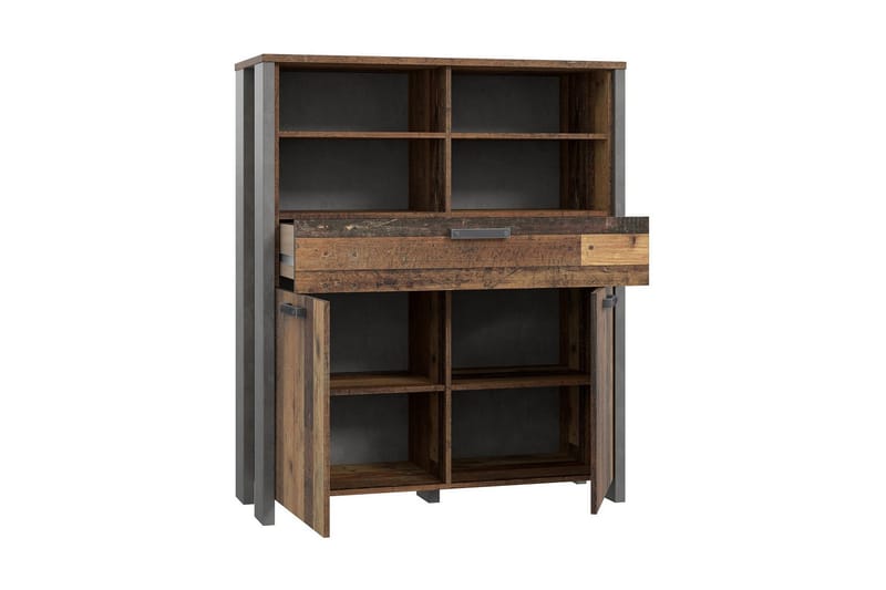 Cadle Byrå 107 cm - Brun/Grå - Products - Förvaring - Förvaringsmöbler - Byrå