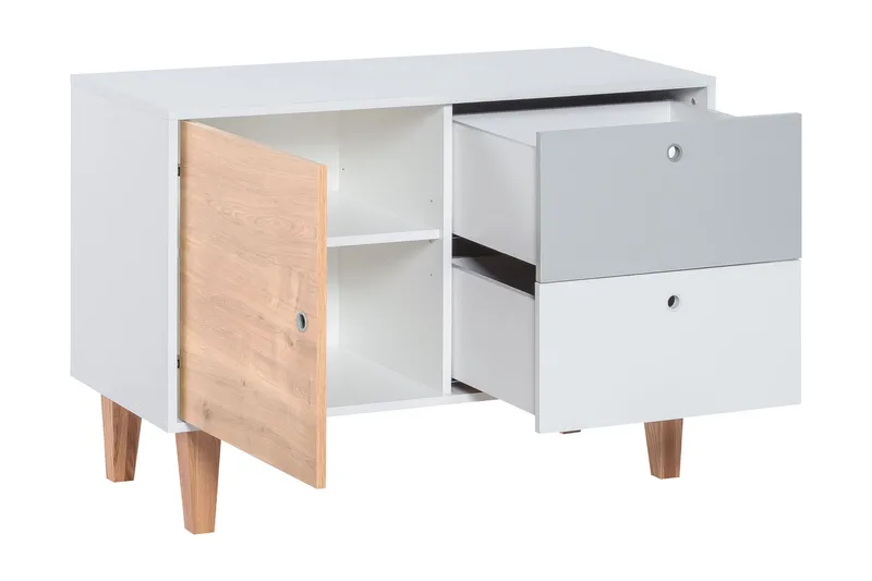 Concept Byrå Vit/Grå/Natur - VOX - Products - Förvaring - Förvaringsmöbler - Byrå