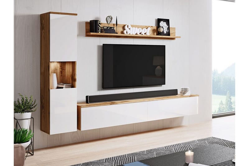 Galbally Möbelset För Vardagsrum Brown - Products - Förvaring - Förvaringsmöbler - Möbelset för vardagsrum