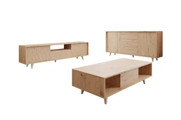 Kintore Möbelset För Vardagsrum - Brun - Products - Förvaring - Förvaringsmöbler - Möbelset för vardagsrum