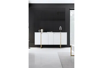 Luxe Konsollbord 160 cm - Vit/Guld - Products - Förvaring - Förvaringsmöbler - Sideboard & skänk