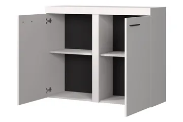 Rumba Skänk 97,2x40,3x82 cm LED-belysning - Grå/Vit - Products - Förvaring - Förvaringsmöbler - Sideboard & skänk