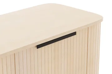 Kopparbo Ribbad Sideboard med Förvaring - Vitlaserad / Ljus Ek / Trä - Products - Förvaring - Förvaringsmöbler - Sideboard & skänk