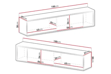 Zalricus Möbelset För Vardagsrum - Beige - Products - Förvaring - Förvaringsmöbler - Möbelset för vardagsrum