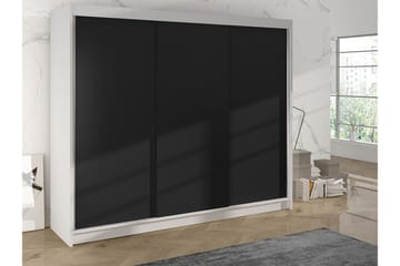 Cyria Garderob 200x215 cm - Svart/Vit - Products - Förvaring - Garderober & garderobssystem - Garderobsskåp