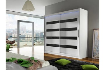 Prag Garderob 180x215 cm - Vit - Products - Förvaring - Garderober & garderobssystem - Garderobsskåp