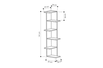 Homitis Bokhylla - Vit - Products - Förvaring - Hylla - Hörnhylla