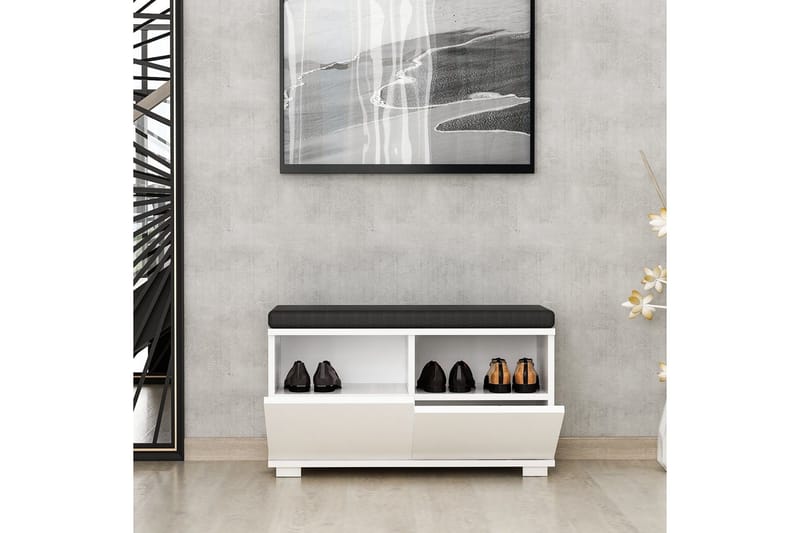 Drago Skoskåp 80 cm - Vit - Products - Förvaring - Skåp - Förvaringsskåp