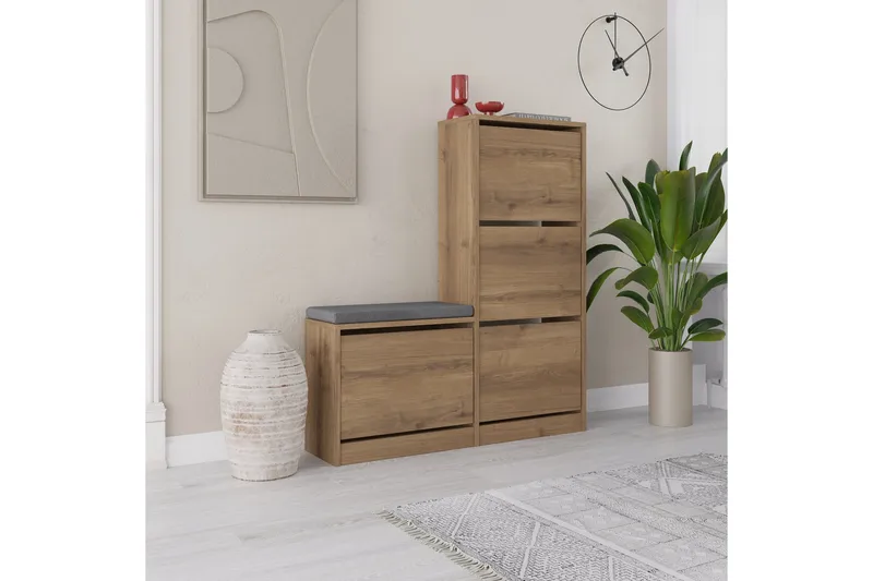 Dude Skoskåp 105 cm, Beige