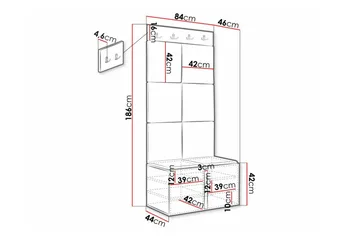 Dunvegan Highboard - Vit - Products - Förvaring - Skåp - Förvaringsskåp