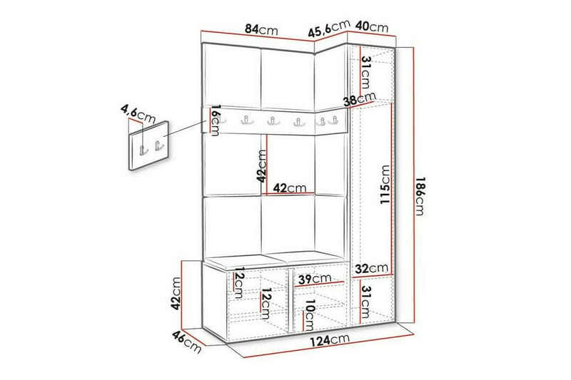 Dunvegan Highboard White - Products - Förvaring - Skåp - Förvaringsskåp