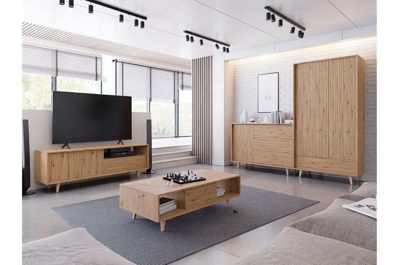 Kintore Highboard - Brun - Products - Förvaring - Skåp - Förvaringsskåp