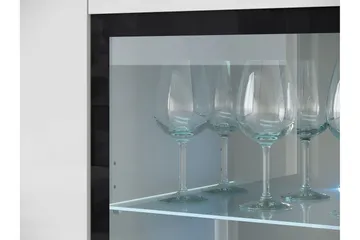 Sherie Vitrinskåp 120x104 cm - Vit - Products - Förvaring - Skåp - Vitrinskåp