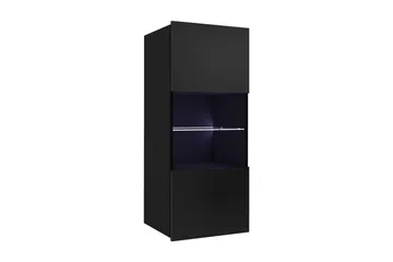 Tessan Vitrinskåp 45x32x117 cm - Svart - Products - Förvaring - Skåp - Vitrinskåp