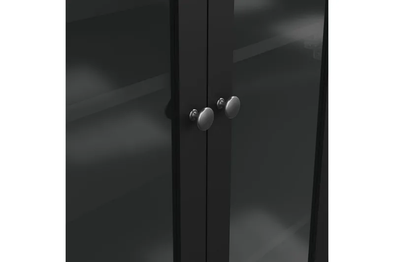Vallvidera Vitrinskåp 78,05x199 cm - Svart - Products - Förvaring - Skåp - Vitrinskåp
