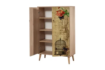 Vellavie Skåp 80 cm Vintage - Brun/Röd - Products - Förvaring - Skåp - Förvaringsskåp