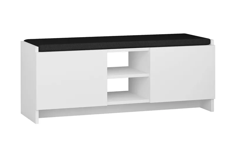 Homitis Skohylla med Förvaring, Vit