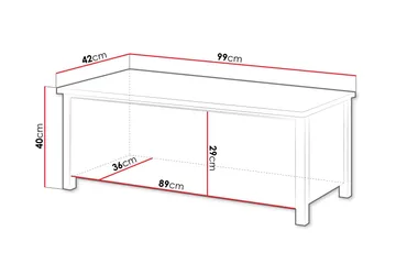 Storys Skobänk 99 cm - Vit - Products - Förvaring - Skoförvaring - Skobänk & skohylla med bänk