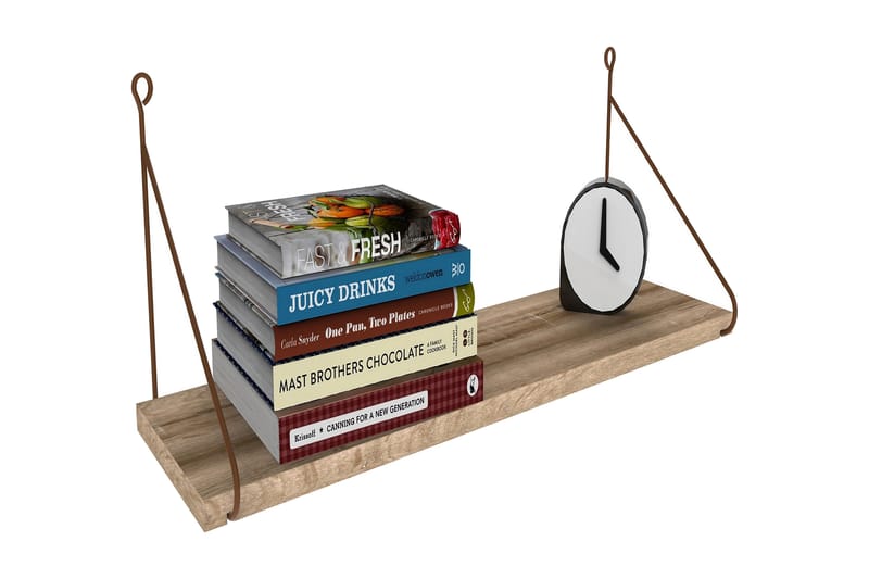 Decormet Vägghylla - Brun - Products - Förvaring - Småförvaring - Väggförvaring