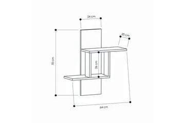 Homitis Vägghylla - Mörkgrå - Products - Förvaring - Småförvaring - Väggförvaring