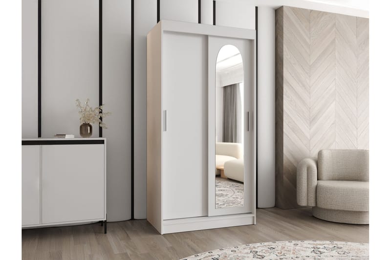 Tallmo Garderob m. Spegel 100x200 cm - Products - Förvaring - Garderober & garderobssystem