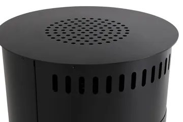 Corbo Fristående Rund Etanolkamin 112x45x45 cm i Glas och rostfritt stål - Svart - Products - Inredning - Kaminer - Kamin utan skorsten - Etanolkamin