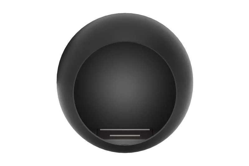 Corbo Liten Vägghängd Rund Etanolkamin 60x23x60 cm i Stål - Svart - Products - Inredning - Kaminer - Kamin utan skorsten - Etanolkamin