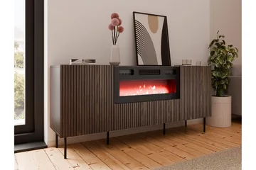 Hammarstrand Byrå 181 cm - Valnöt - Products - Inredning - Kaminer - Kamin utan skorsten - Elkamin