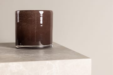 Glora Ljuslykta 12x12 cm - Brun - Products - Inredning - Ljus & dofter - Ljusstakar & ljuslyktor