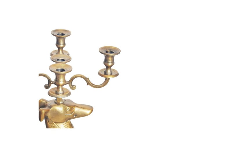 Dekorativ figur Wohnling Ljusstake Greyhound Aluminium Modern - Products - Inredning - Ljus & dofter - Ljusstakar & ljuslyktor