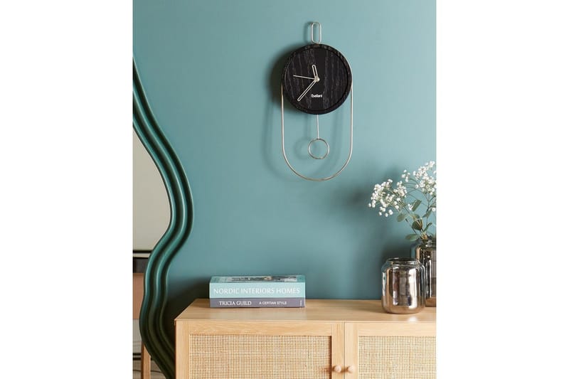 Pendelur Sierre Svart/Silver - Svart/Silver - Products - Inredning - Väggdekor - Väggklocka & väggur - Urverk till väggklocka