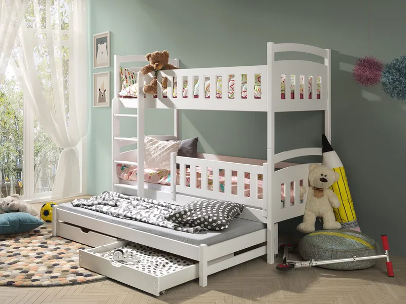 Blankana Våningssäng Två Liggplatser 90x200 cm - Beige - Products - Möbler - Barnmöbler - Barnsäng & juniorsäng - Loftsäng barn