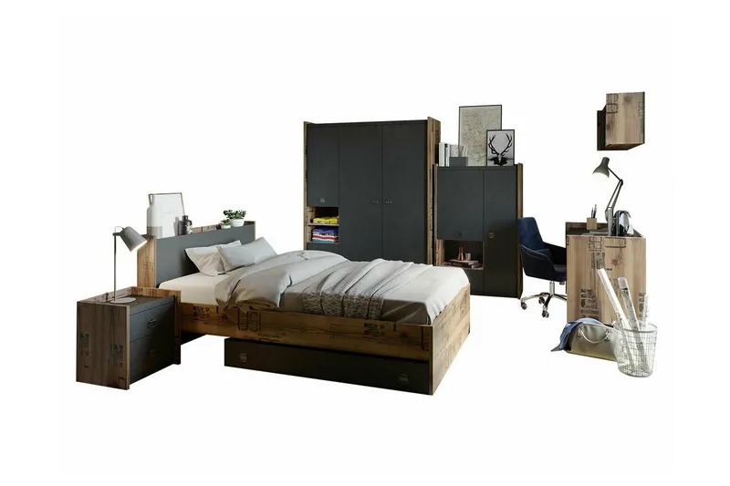 Rathmore Möbelset För Barnrum, Grå