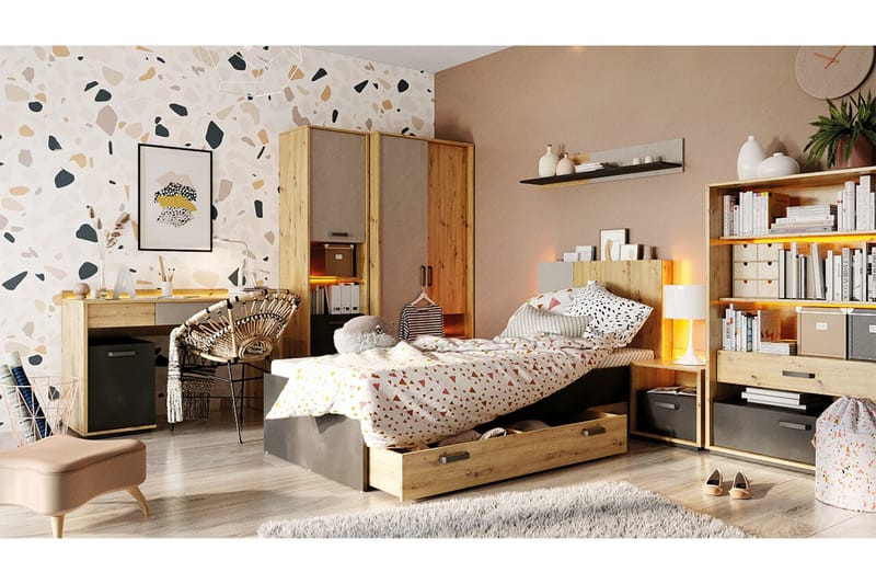 Rathmore Möbelset För Barnrum - Svart - Products - Möbler - Barnmöbler - Barnmöbelset