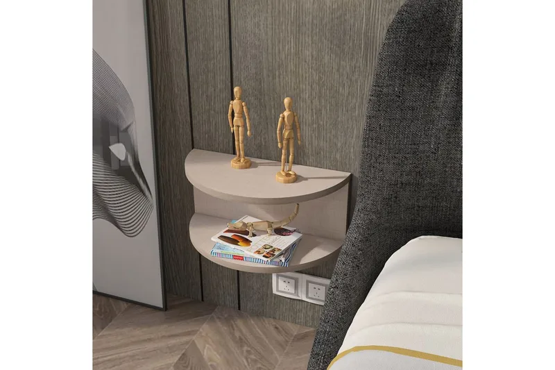 Antigua Sängbord 45 cm - Beige - Products - Möbler - Bord & matgrupp - Avlastningsbord & sidobord - Sängbord & nattduksbord