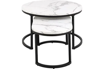 Belgrat Soffbord 70 cm Rund - Vit - Products - Möbler - Bord & matgrupp - Avlastningsbord & sidobord - Satsbord