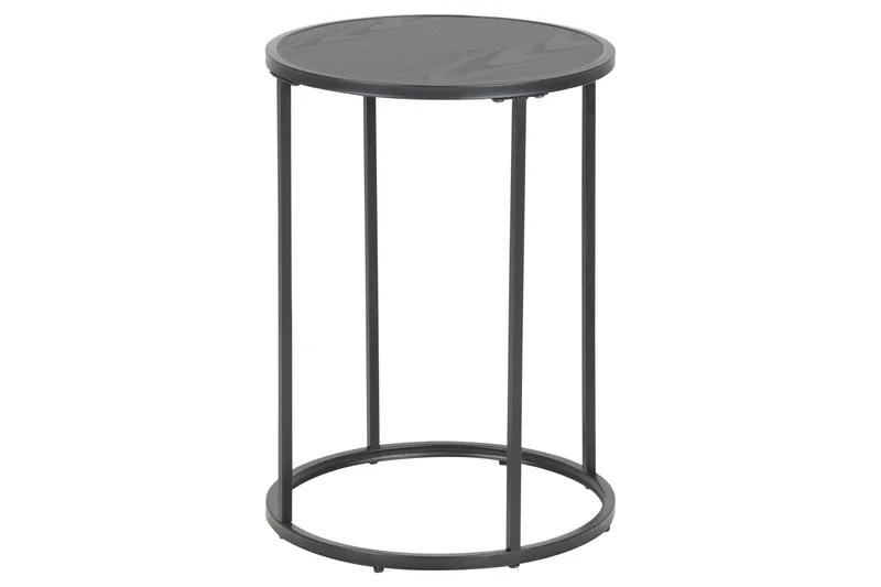 Hartsoe Sidobord 40x40 cm, Svart