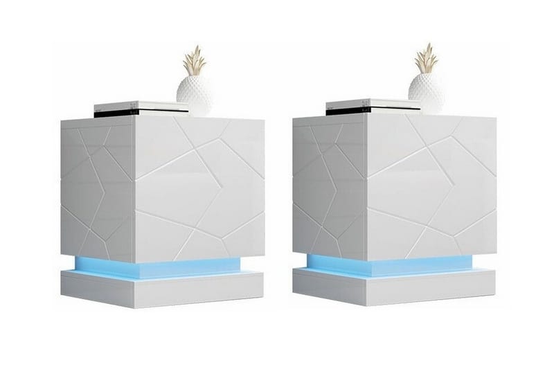 Juniskär Sängbord 46 cm, Vit