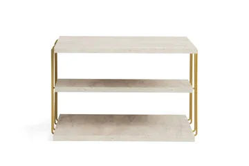 Lifon Sidobord 50 cm - Guld/Marmor - Products - Möbler - Bord & matgrupp - Avlastningsbord & sidobord - Brickbord & småbord