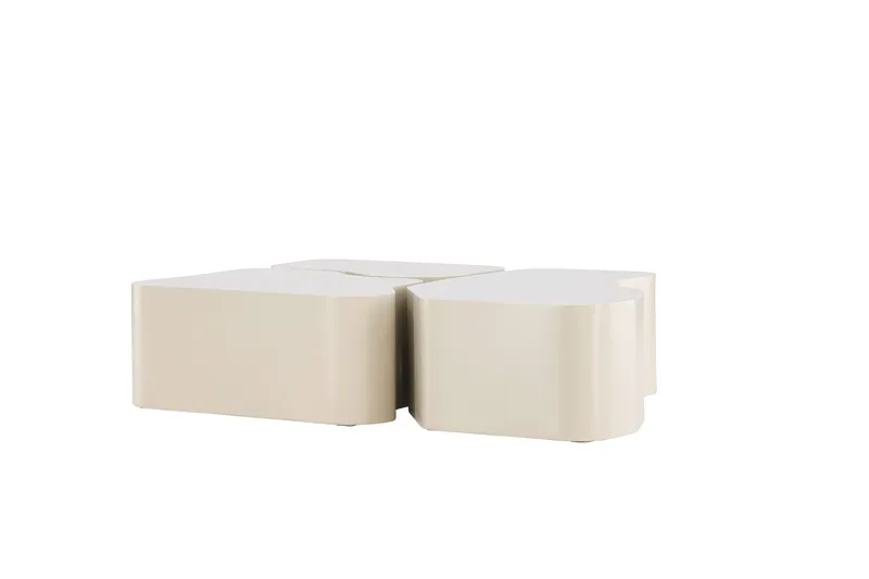 Nordland Soffbord 92x74 cm - Beige - Products - Möbler - Bord & matgrupp - Avlastningsbord & sidobord - Satsbord