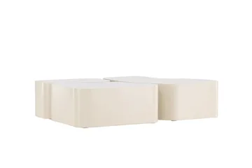 Nordland Soffbord 92x74 cm - Beige - Products - Möbler - Bord & matgrupp - Avlastningsbord & sidobord - Satsbord